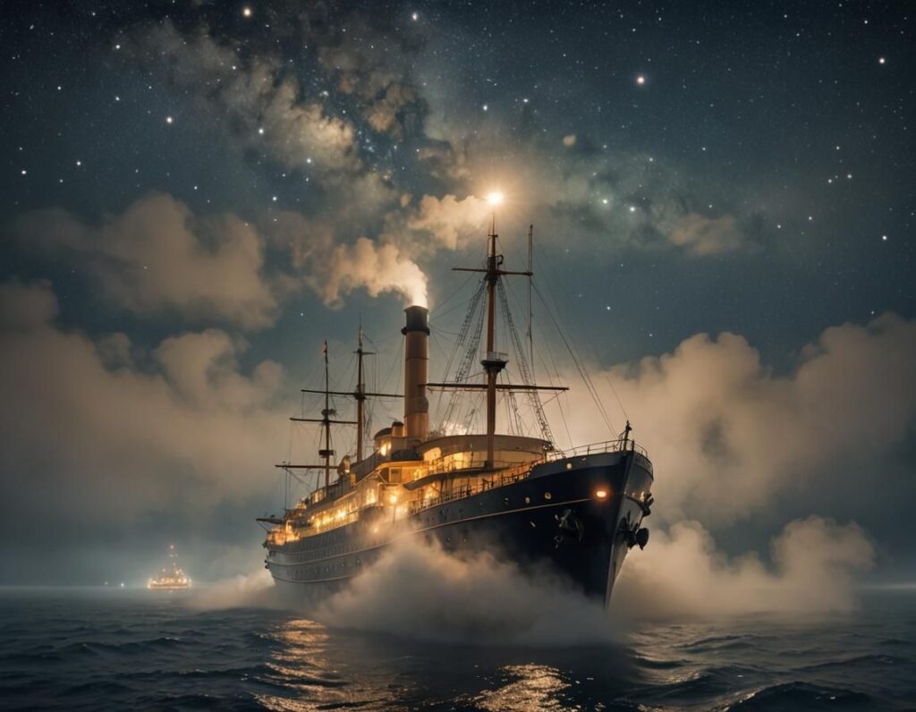 The Ship from The Space between Time. From the Time Travel Diaries of James Urquhart & Elizabeth Bicester